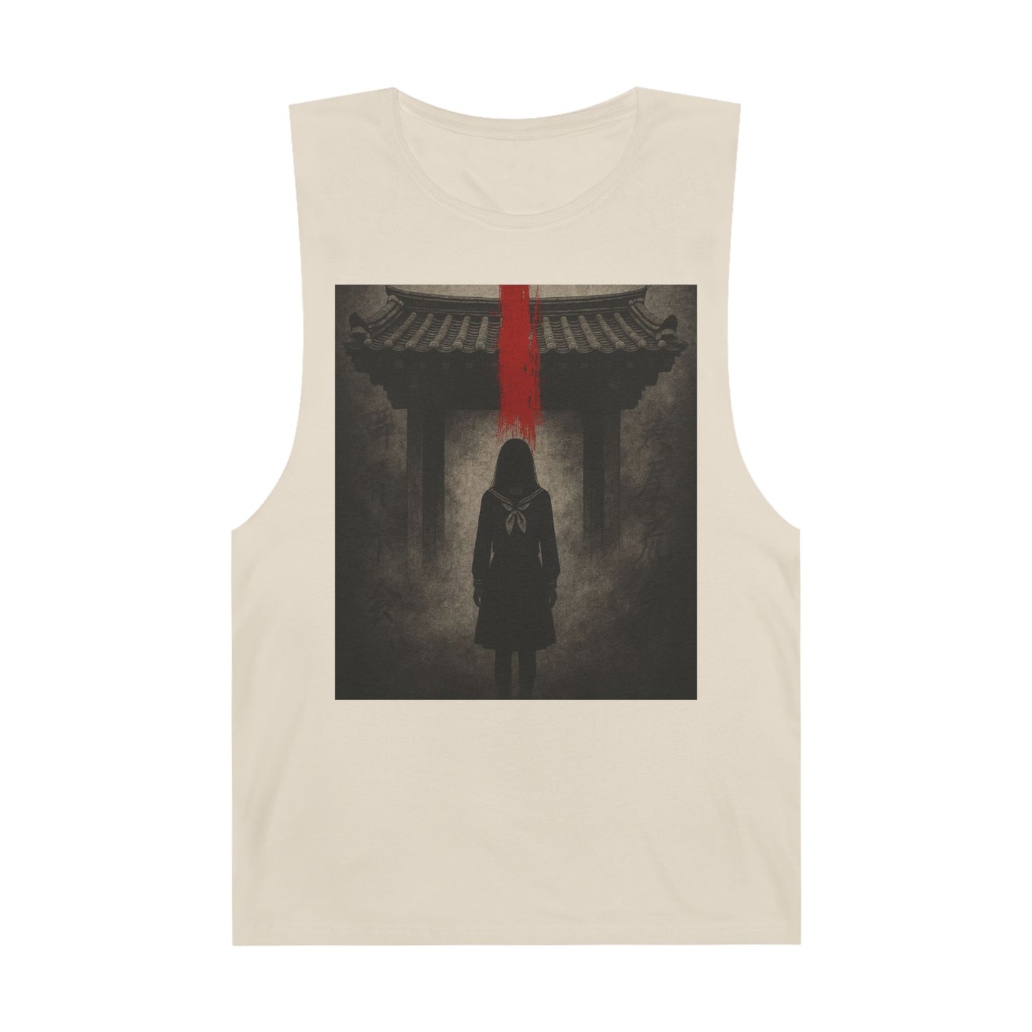 Tank Top - Hanok Haunting Unisex Tank Inspired by Traditional Korean Houses and Whispering Corridors Series