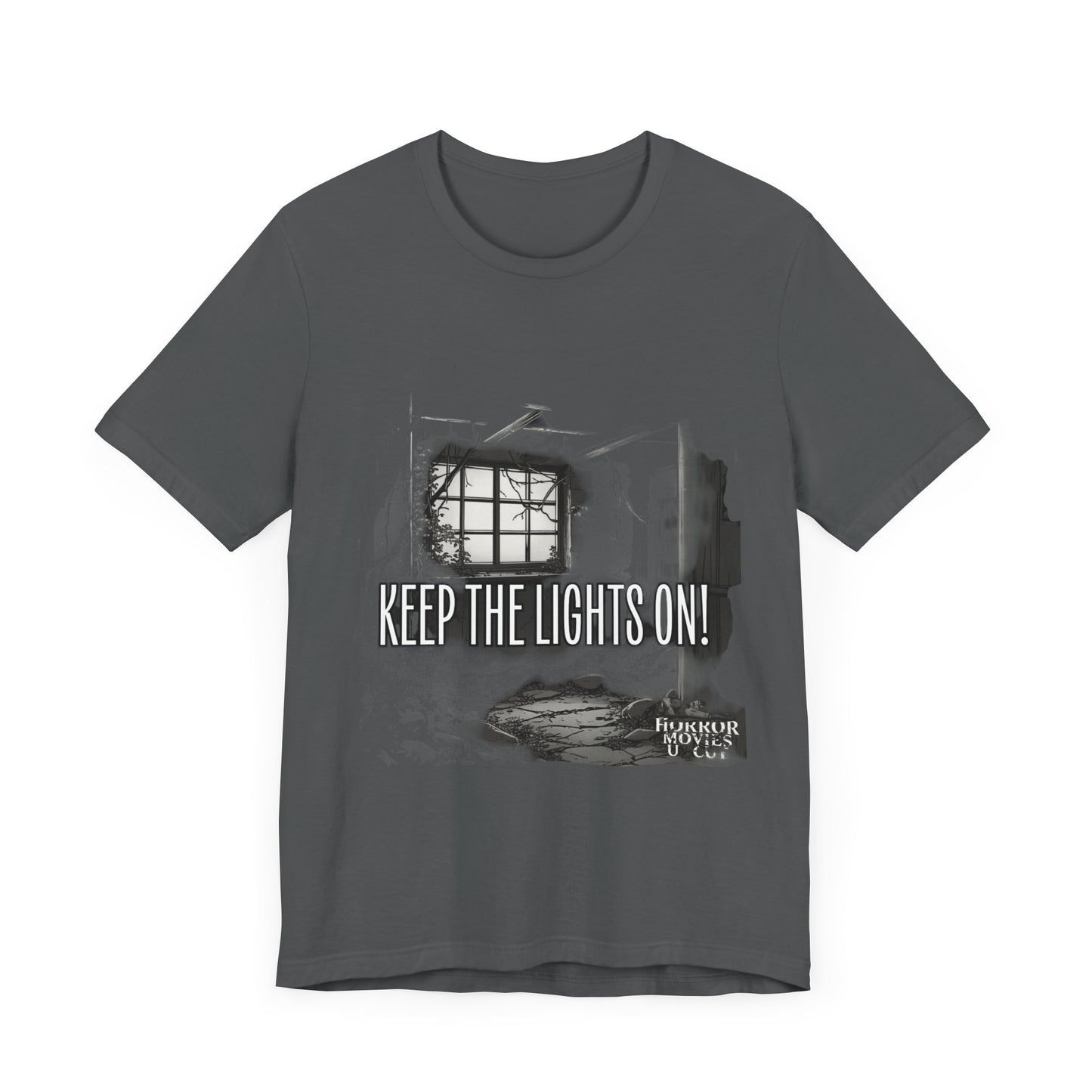 Horror Podcast Tee - Keep The Lights On