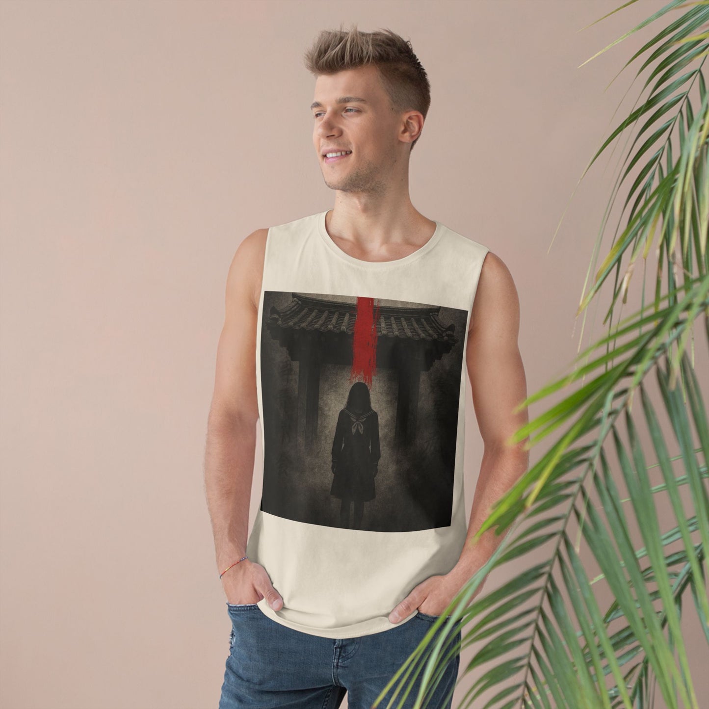 Tank Top - Hanok Haunting Unisex Tank Inspired by Traditional Korean Houses and Whispering Corridors Series