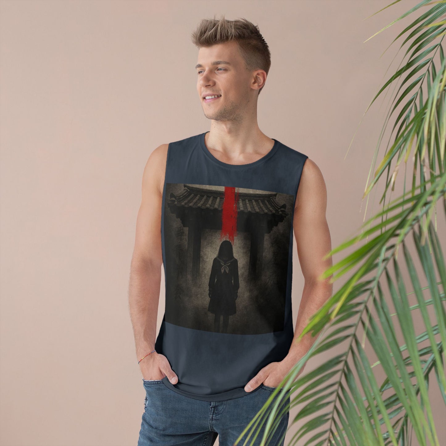 Tank Top - Hanok Haunting Unisex Tank Inspired by Traditional Korean Houses and Whispering Corridors Series