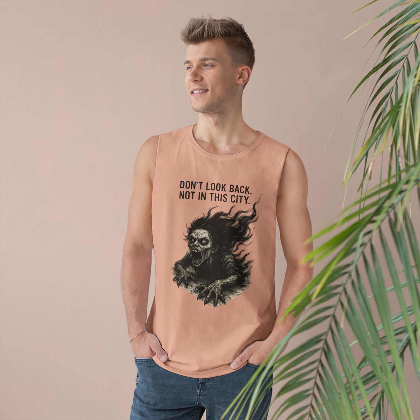 Chilling Unisex Barnard Tank - Horror Fan Gift, Graphic Tank Top, Casual Summer Wear, Spooky Apparel, Unisex Streetwear