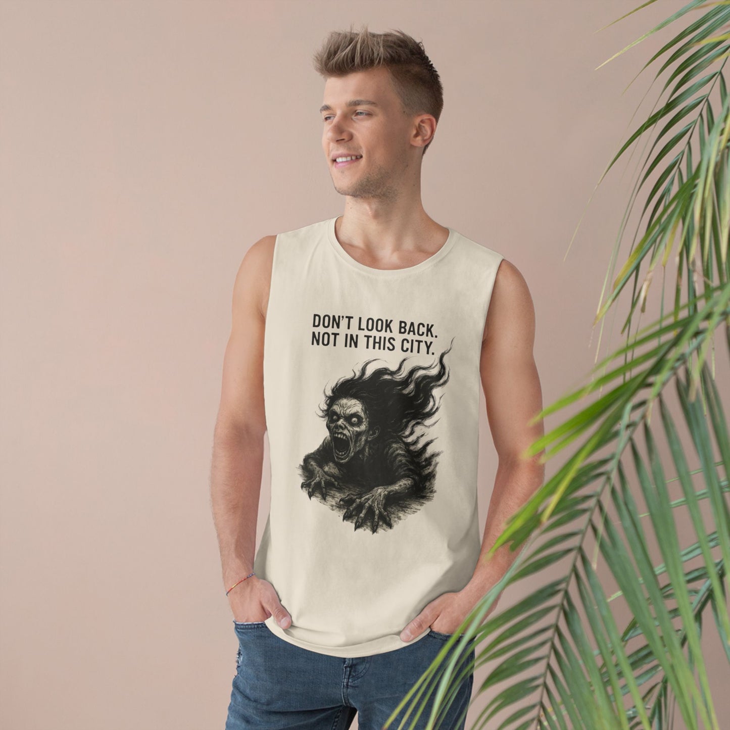 Chilling Unisex Barnard Tank - Horror Fan Gift, Graphic Tank Top, Casual Summer Wear, Spooky Apparel, Unisex Streetwear