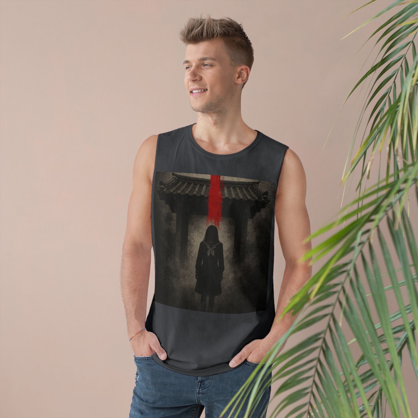Tank Top - Hanok Haunting Unisex Tank Inspired by Traditional Korean Houses and Whispering Corridors Series