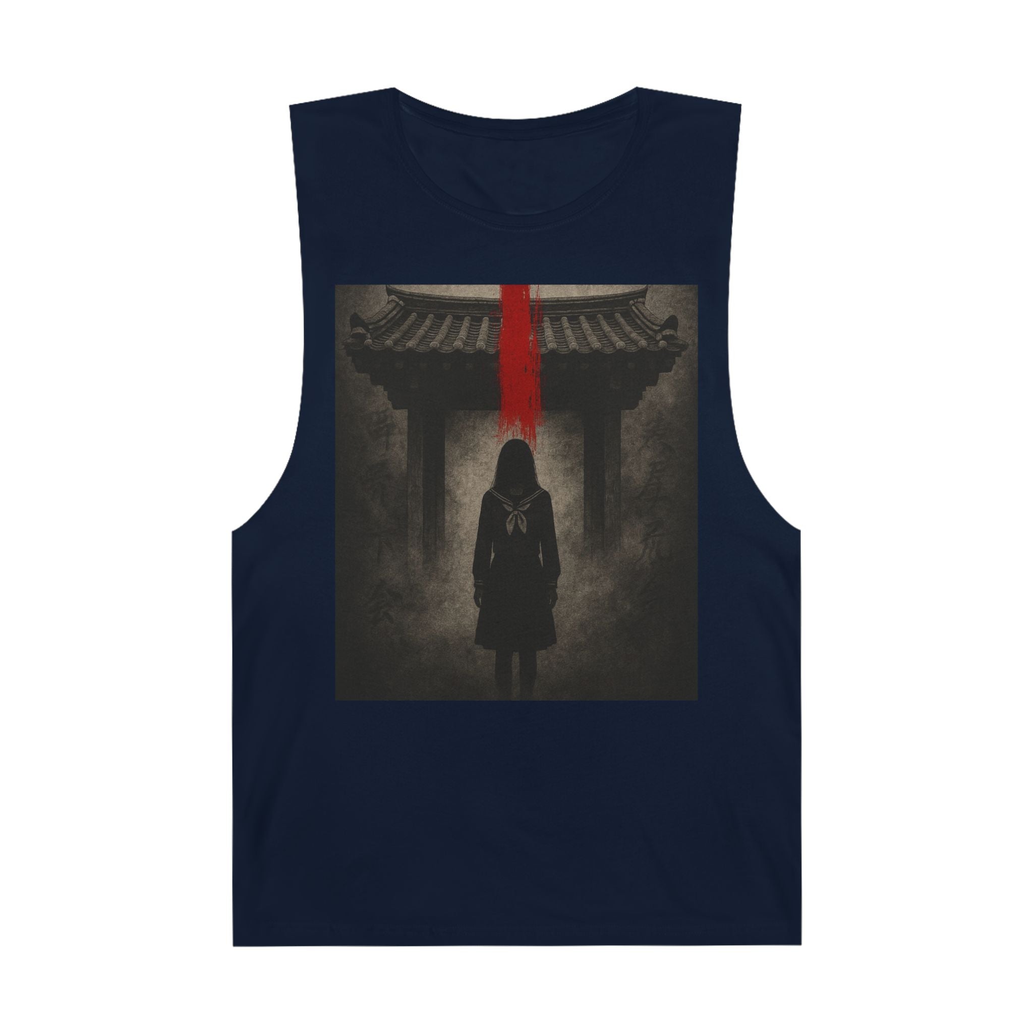 Tank Top - Hanok Haunting Unisex Tank Inspired by Traditional Korean Houses and Whispering Corridors Series