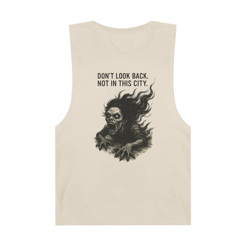 Chilling Unisex Barnard Tank - Horror Fan Gift, Graphic Tank Top, Casual Summer Wear, Spooky Apparel, Unisex Streetwear