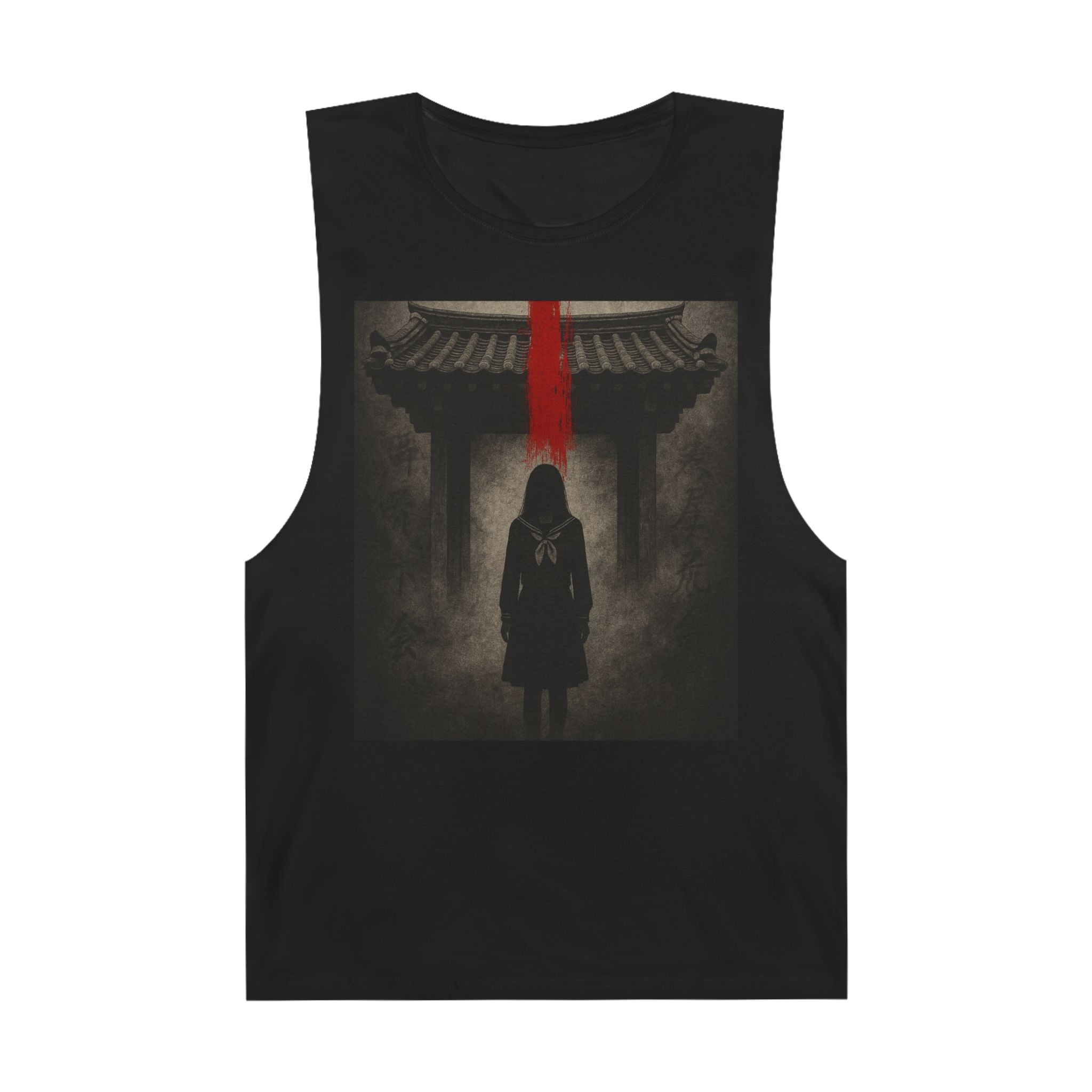 Tank Top - Hanok Haunting Unisex Tank Inspired by Traditional Korean Houses and Whispering Corridors Series