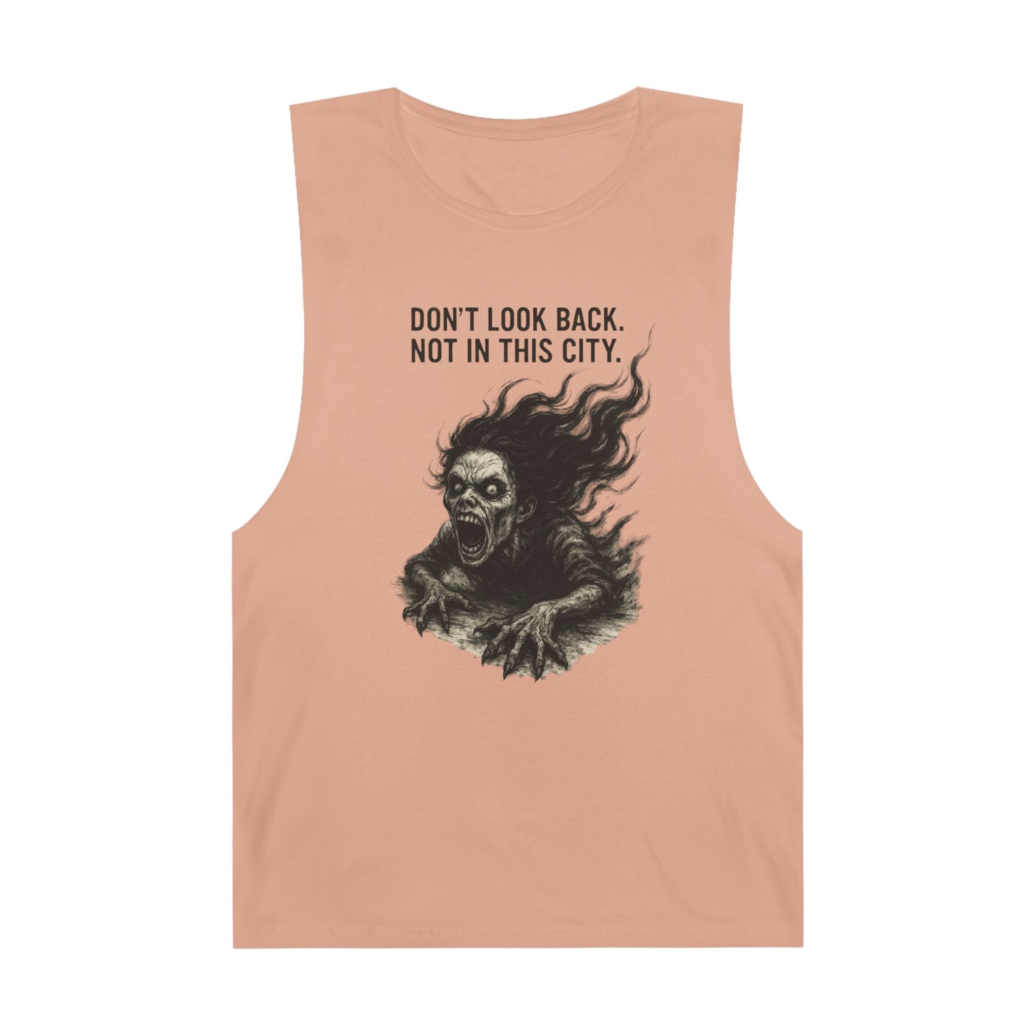 Chilling Unisex Barnard Tank - Horror Fan Gift, Graphic Tank Top, Casual Summer Wear, Spooky Apparel, Unisex Streetwear