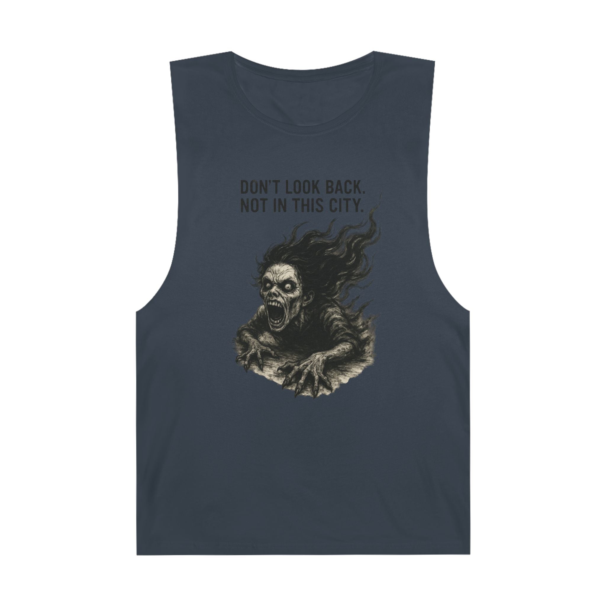 Chilling Unisex Barnard Tank - Horror Fan Gift, Graphic Tank Top, Casual Summer Wear, Spooky Apparel, Unisex Streetwear