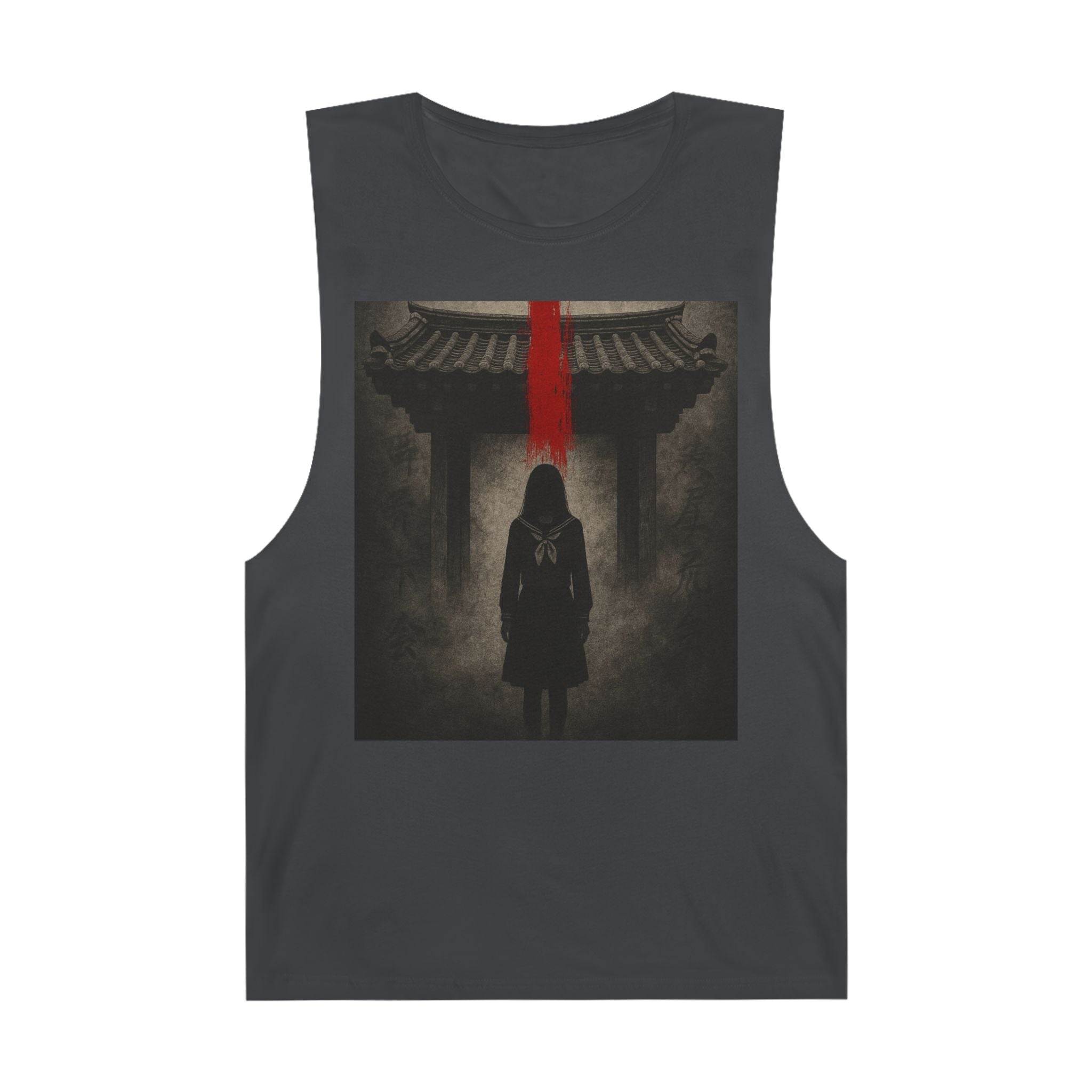 Tank Top - Hanok Haunting Unisex Tank Inspired by Traditional Korean Houses and Whispering Corridors Series