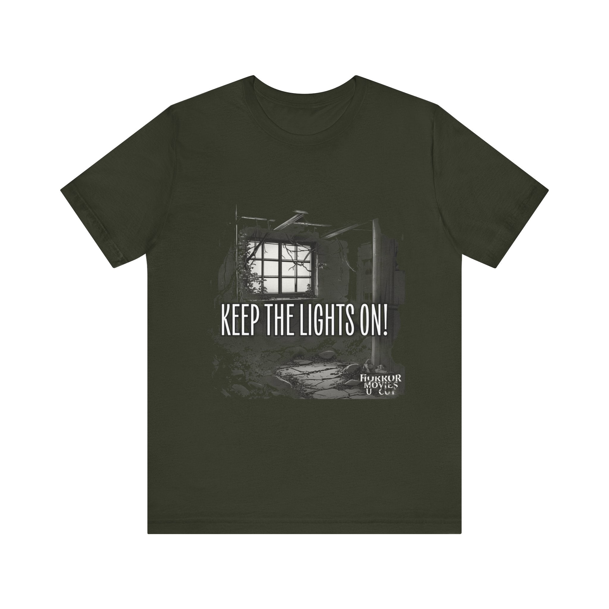 Horror Podcast Tee - Keep The Lights On