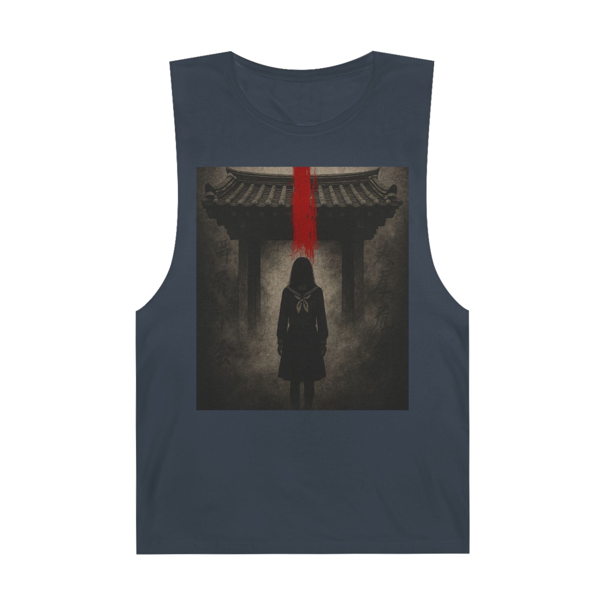 Tank Top - Hanok Haunting Unisex Tank Inspired by Traditional Korean Houses and Whispering Corridors Series