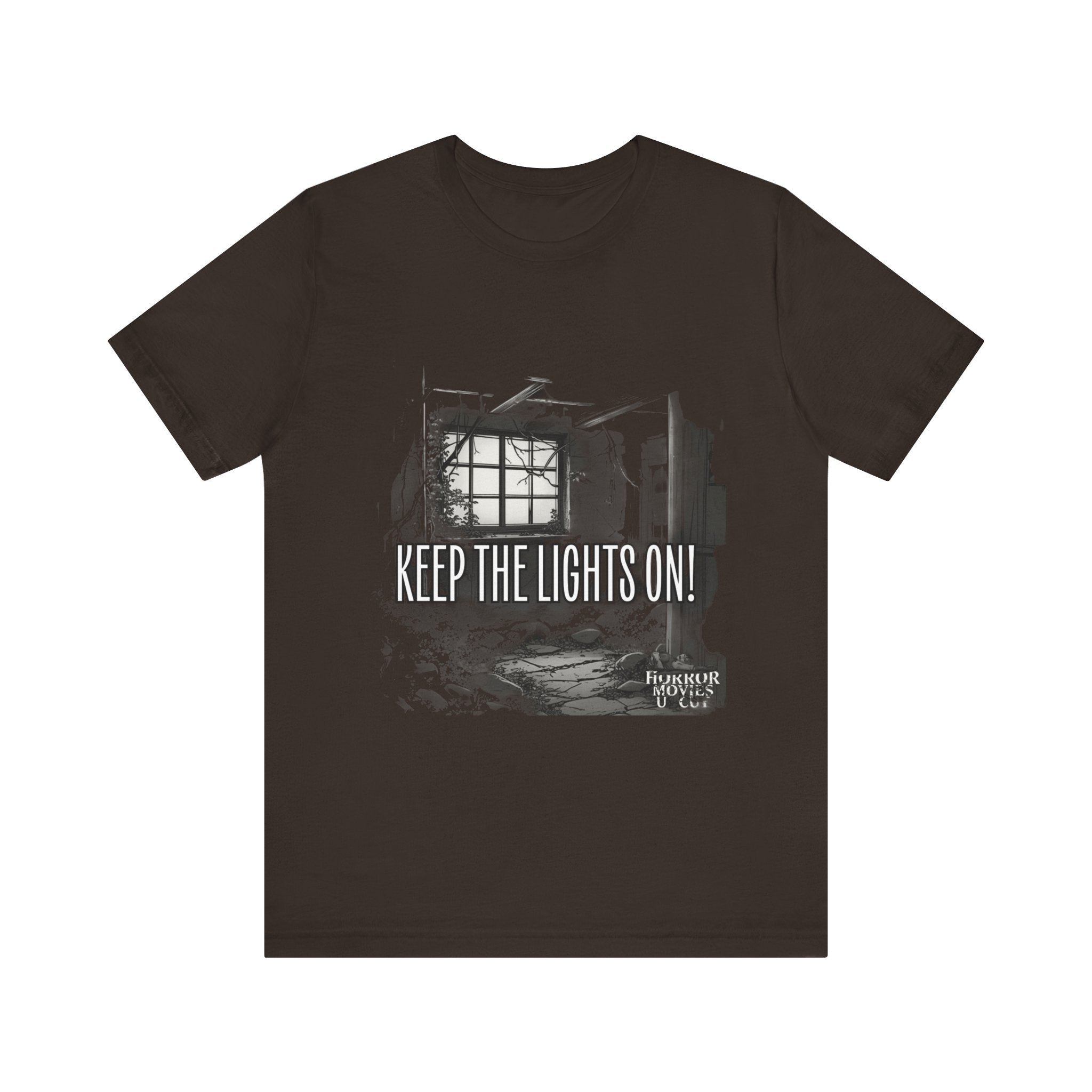 Horror Podcast Tee - Keep The Lights On